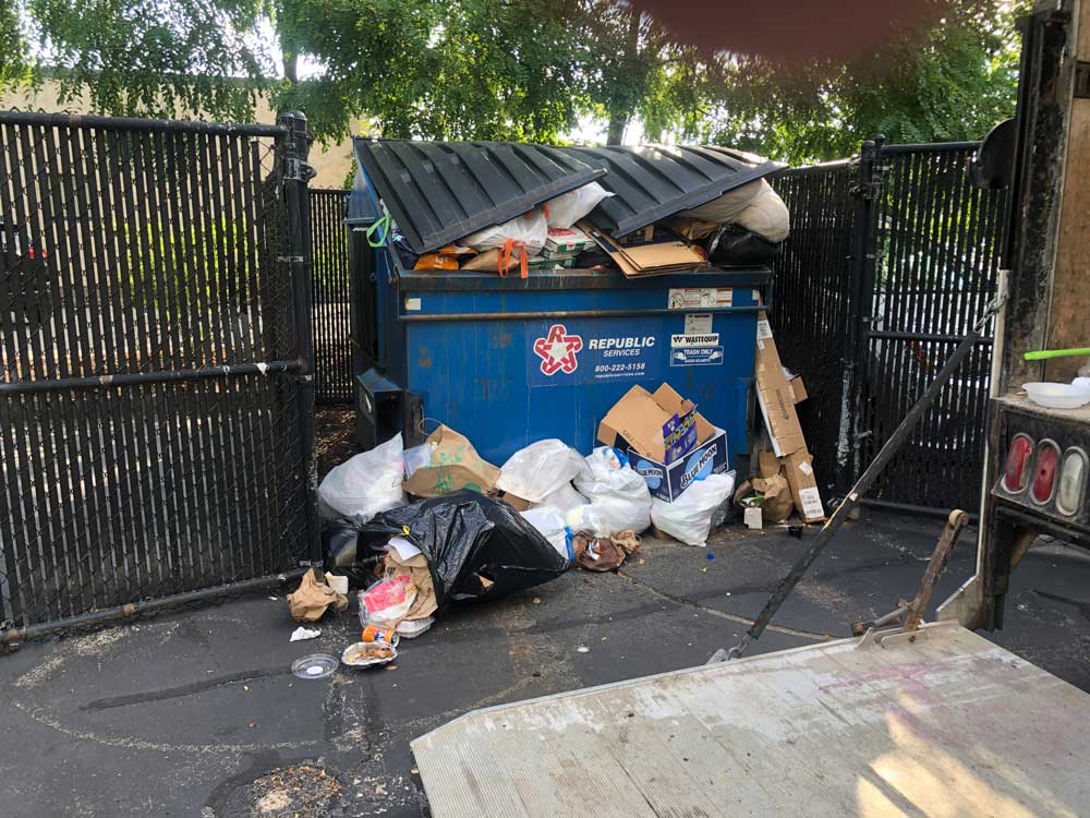Business Dumpster Before